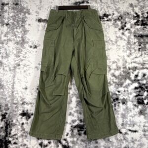 US Army Cargo Pants Mens Small-Short Green Cargo 70s Vintage‎ Vietnam